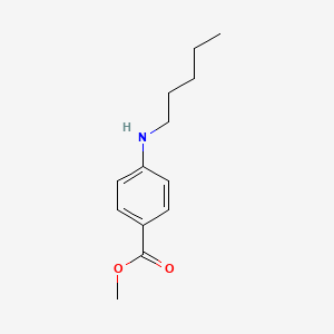 molecular formula C13H19NO2 B8306968 Methyl 4-pentylaminobenzoate 