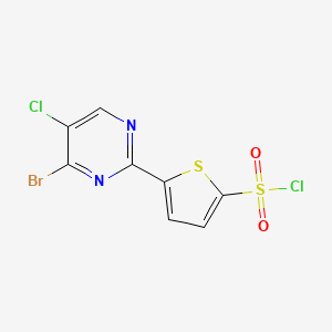 5-(4-Bromo-5-chloropyrimidin-2-yl)thiophene-2-sulfonyl chloride