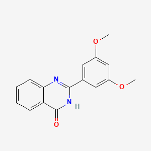 molecular formula C16H14N2O3 B8307028 2-(3,5-Dimethoxyphenyl)quinazoline-4(3H)-one 