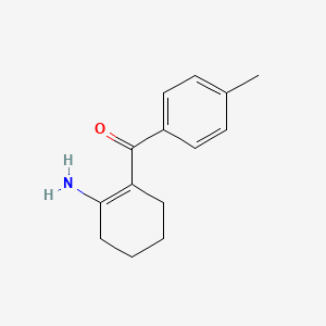 B8307053 (2-Aminocyclohex-1-en-1-yl)(4-methylphenyl)methanone CAS No. 87908-58-5