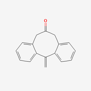 molecular formula C17H14O B8307081 12-Methylene-5,6,7,12-tetrahydrodibenzo[a,d]cycloocten-6-one 