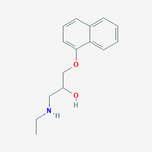 molecular formula C15H19NO2 B8307109 1-(Ethylamino)-3-(1-naphthyloxy)-2-propanol 