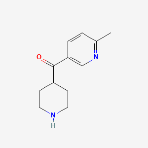 molecular formula C12H16N2O B8307139 (6-Methylpyridin-3-yl)(piperidin-4-yl) methanone 