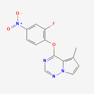 4-(2-Fluoro-4-nitrophenoxy)-5-methylpyrrolo[2,1-f][1,2,4]triazine