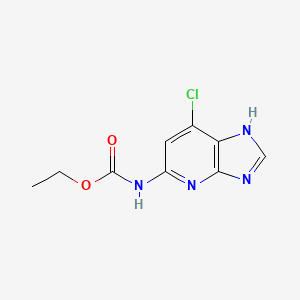 ethyl N-(7-chloro-3H-imidazo[4,5-b]pyridin-5-yl)-carbamate