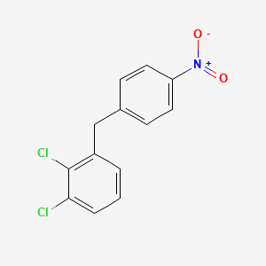 molecular formula C13H9Cl2NO2 B8307210 1,2-Dichloro-3-(4-nitrobenzyl)benzene 