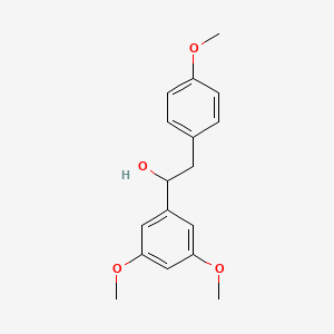 molecular formula C17H20O4 B8307211 1-(3,5-Dimethoxyphenyl)-2-(4-methoxyphenyl)ethanol 