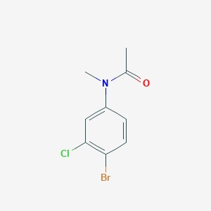 molecular formula C9H9BrClNO B8307224 N-(4-bromo-3-chlorophenyl)-N-methylacetamide 