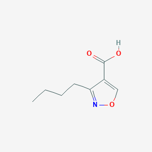 molecular formula C8H11NO3 B8307232 3-Butyl-isoxazole-4-carboxylic acid 