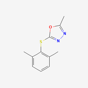 2-(2,6-Dimethylphenyl)thio-5-methyl-1,3,4-oxadiazole
