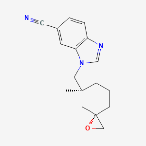 1-{[(3S,5S)-5-methyl-1-oxaspiro[2.5]octan-5-yl]methyl}-1H-1,3-benzodiazole-6-carbonitrile