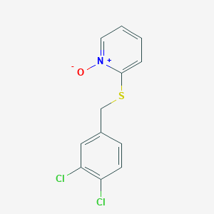 molecular formula C12H9Cl2NOS B8307288 2-(3,4-dichlorophenylmethylthio)pyridine N-oxide 