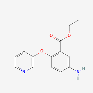 Ethyl 5-amino-2-(3-pyridyloxy)benzoate