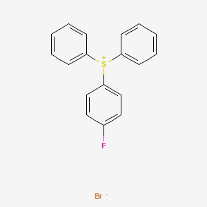 molecular formula C18H14BrFS B8307337 (4-Fluorophenyl)diphenylsulfonium bromide 