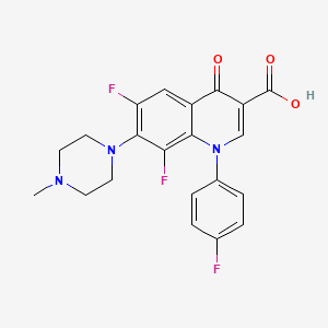 6,8-Difluoro-1-(4-fluorophenyl)-7-(4-methylpiperazin-1-yl)-4-oxo-quinoline-3-carboxylic acid