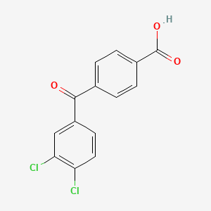 molecular formula C14H8Cl2O3 B8307368 4-(3,4-Dichlorobenzoyl)benzoic acid 