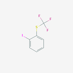 molecular formula C7H4F3IS B8307409 2-Trifluoromethylsulfanyliodobenzene 