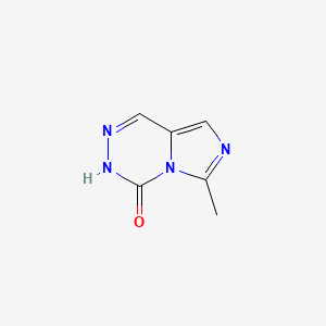 molecular formula C6H6N4O B8307469 6-Methyl-imidazo[1,5-d]-as-triazin-4(3H)-one 