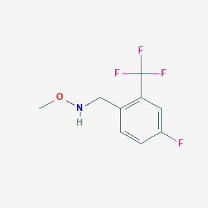 molecular formula C9H9F4NO B8307539 n-(4-Fluoro-2-trifluoromethyl-benzyl)-o-methyl-hydroxylamine 