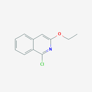 molecular formula C11H10ClNO B8307561 1-Chloro-3-ethoxyisoquinoline 