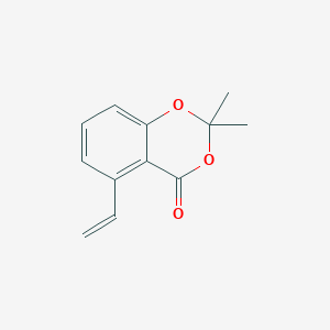 molecular formula C12H12O3 B8307625 2,2-Dimethyl-5-vinyl-4H-1,3-benzodioxin-4-one 