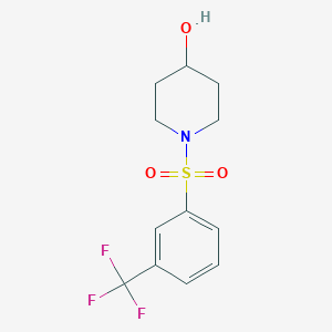 1-(3-(Trifluoromethyl)phenylsulfonyl)piperidin-4-ol