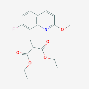 2-(7-Fluoro-2-methoxy-quinolin-8-ylmethyl)-malonic acid diethyl ester