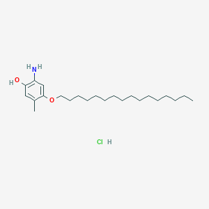 2-Amino-4-hexadecyloxy-5-methylphenol hydrochloride