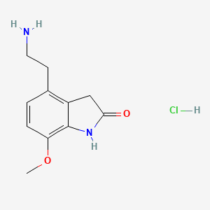 4-(2-aminoethyl)-7-methoxy-2(3H)-indolone, hydrochloride