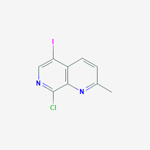 molecular formula C9H6ClIN2 B8307840 8-Chloro-5-iodo-2-methyl-[1,7]naphthyridine 