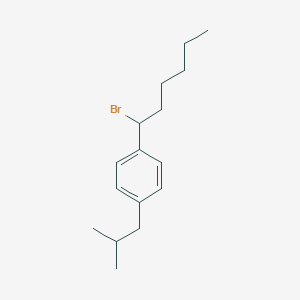 molecular formula C16H25Br B8307850 1-Bromohexyl-4-isobutylbenzene 