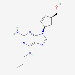 [(1S,4R)-4-[2-amino-6-(propylamino)purin-9-yl]cyclopent-2-en-1-yl]methanol