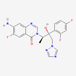 7-amino-3-[(1R,2R)-2-(2,4-difluorophenyl)-2-hydroxy-1-methyl-3-(1,2,4-triazol-1-yl)propyl]-6-fluoro-quinazolin-4-one