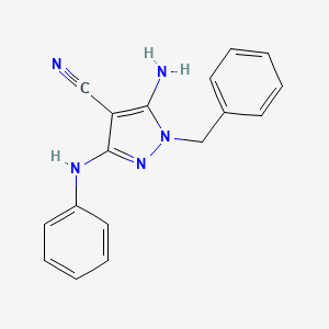 5-Amino-1-benzyl-4-cyano-3-phenylamino-pyrazole