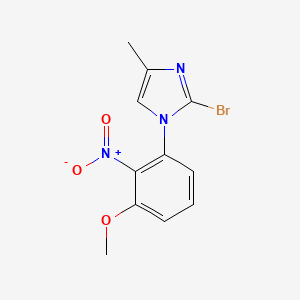 2-Bromo-1-(3-methoxy-2-nitro-phenyl)-4-methyl-1H-imidazole
