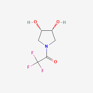 1-(cis-3,4-Dihydroxy-pyrrolidin-1-yl)-2,2,2-trifluoro-ethanone
