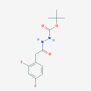 Tert-butyl 2-(2-(2,4-difluorophenyl)acetyl)hydrazinecarboxylate