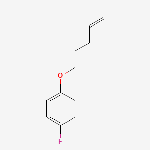 molecular formula C11H13FO B8308018 4-Fluoro-1-(4-pentenyloxy)benzene 