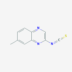 molecular formula C10H7N3S B8308095 2-Isothiocyanato-7-methylquinoxaline 