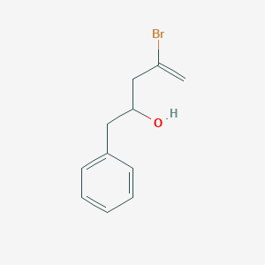 molecular formula C11H13BrO B8308106 1-Phenyl-4-bromo-4-pentene-2-ol 