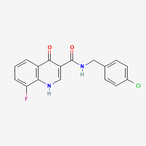 molecular formula C17H12ClFN2O2 B8308120 67DV2Kbz9Q CAS No. 228725-44-8