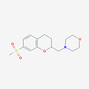 4-{[7-(Methylsulfonyl)-3,4-dihydro-2H-chromen-2-YL]methyl}morpholine