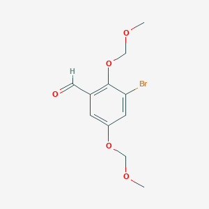 3-Bromo-2,5-bis(methoxymethoxy)benzaldehyde