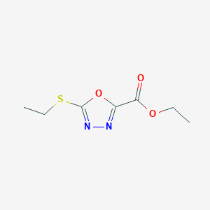 Ethyl 5-ethylthio-1,3,4-oxadiazole-2-carboxylate