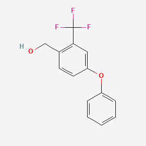 B8308200 [4-(Phenyloxy)-2-(trifluoromethyl)phenyl]methanol CAS No. 1253188-95-2