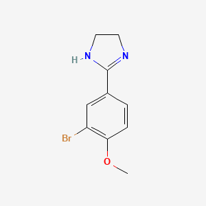 2-(3-bromo-4-methoxyphenyl)-4,5-dihydro-1H-imidazole