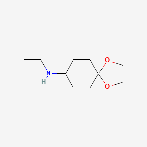 molecular formula C10H19NO2 B8308233 N-ethyl-1,4-dioxaspiro[4.5]decan-8-amine 