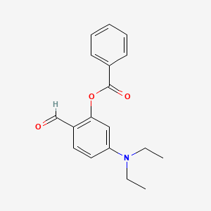 molecular formula C18H19NO3 B8308245 2-Benzoyloxy-4-diethylaminobenzaldehyde 