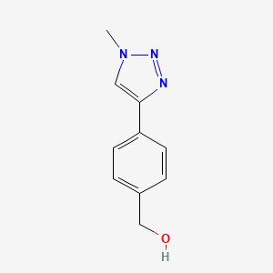 molecular formula C10H11N3O B8308261 [4-(1-methyl-1H-1,2,3-triazol-4-yl)phenyl]methanol 