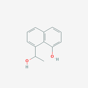 molecular formula C12H12O2 B8308273 8-(1-Hydroxyethyl)-1-naphthol 